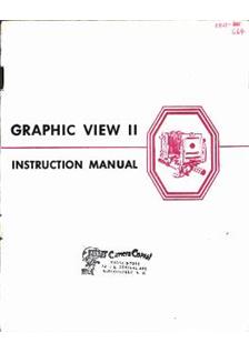 Graflex Graphic manual. Camera Instructions.